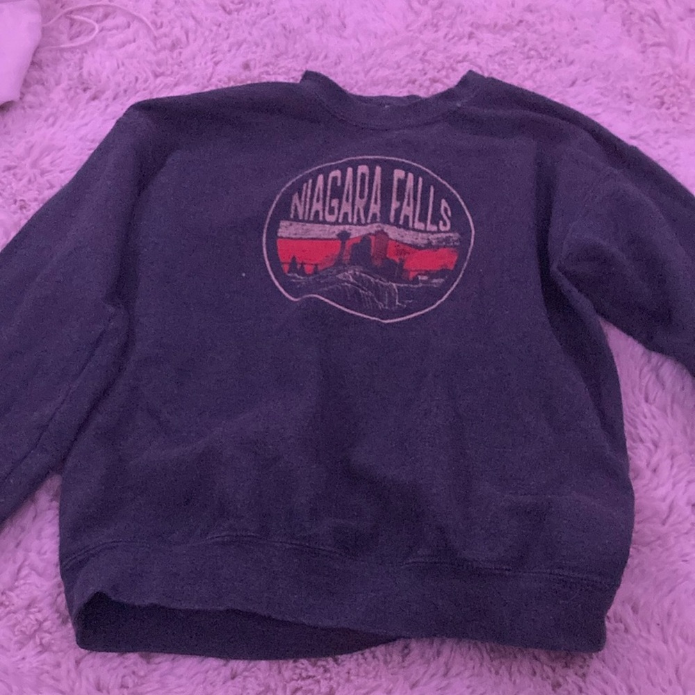 Niagara Falls Kids Black Sweatshirt